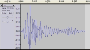 waveform from experiment